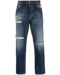 dunkelblaue Jeans mit Destroyed-Effekten von PT TORINO