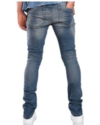 dunkelblaue Jeans mit Destroyed-Effekten von Redbridge