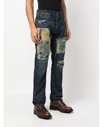 dunkelblaue Jeans mit Destroyed-Effekten von Polo Ralph Lauren