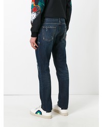 dunkelblaue Jeans mit Destroyed-Effekten von Dolce & Gabbana