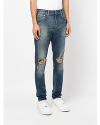 dunkelblaue Jeans mit Destroyed-Effekten von Represent