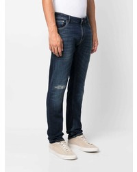 dunkelblaue Jeans mit Destroyed-Effekten von Hand Picked