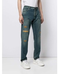 dunkelblaue Jeans mit Destroyed-Effekten von Dolce & Gabbana