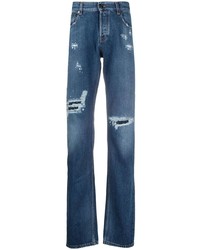 dunkelblaue Jeans mit Destroyed-Effekten von Roberto Cavalli