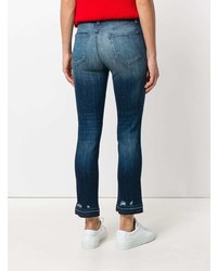 dunkelblaue Jeans mit Destroyed-Effekten von J Brand