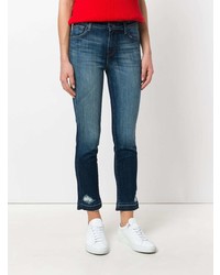 dunkelblaue Jeans mit Destroyed-Effekten von J Brand