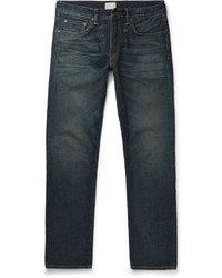 dunkelblaue Jeans mit Destroyed-Effekten von Simon Miller