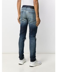 dunkelblaue Jeans mit Destroyed-Effekten von Diesel