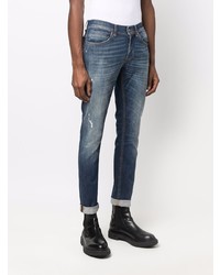 dunkelblaue Jeans mit Destroyed-Effekten von Dondup