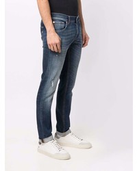 dunkelblaue Jeans mit Destroyed-Effekten von Dondup