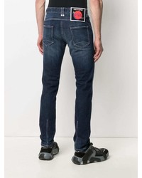 dunkelblaue Jeans mit Destroyed-Effekten von Just Cavalli