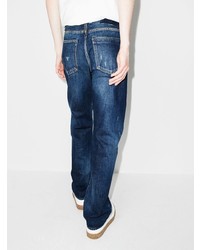 dunkelblaue Jeans mit Destroyed-Effekten von VISVIM