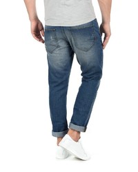 dunkelblaue Jeans mit Destroyed-Effekten von Solid