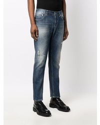 dunkelblaue Jeans mit Destroyed-Effekten von Dondup