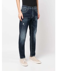 dunkelblaue Jeans mit Destroyed-Effekten von Dondup