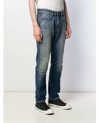 dunkelblaue Jeans mit Destroyed-Effekten von Calvin Klein Jeans