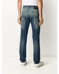 dunkelblaue Jeans mit Destroyed-Effekten von Just Cavalli