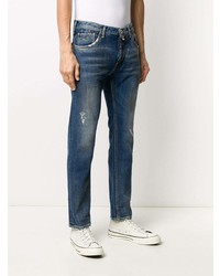 dunkelblaue Jeans mit Destroyed-Effekten von Jacob Cohen