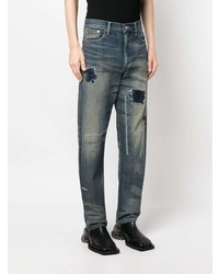 dunkelblaue Jeans mit Destroyed-Effekten von Neighborhood