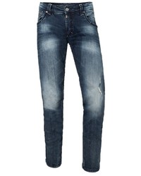 dunkelblaue Jeans mit Destroyed-Effekten von Timezone