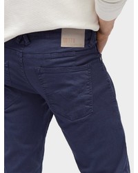 dunkelblaue Jeans mit Destroyed-Effekten von Tom Tailor Denim