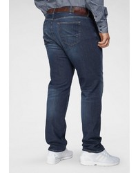dunkelblaue Jeans mit Destroyed-Effekten von Tommy Hilfiger