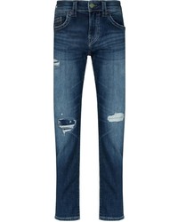 dunkelblaue Jeans mit Destroyed-Effekten von True Religion