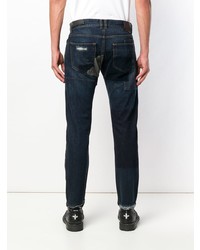 dunkelblaue Jeans mit Destroyed-Effekten von Diesel Black Gold