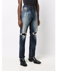 dunkelblaue Jeans mit Destroyed-Effekten von Diesel