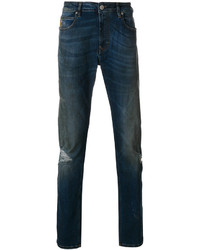 dunkelblaue Jeans mit Destroyed-Effekten von Vivienne Westwood