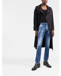 dunkelblaue Jeans mit Destroyed-Effekten von DSQUARED2