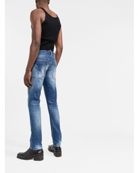 dunkelblaue Jeans mit Destroyed-Effekten von DSQUARED2