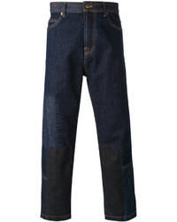 dunkelblaue Jeans mit Flicken von Alexander McQueen
