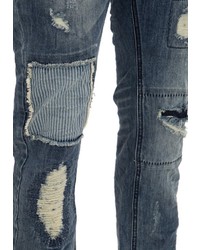 dunkelblaue Jeans mit Flicken von BLUE MONKEY