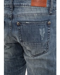 dunkelblaue Jeans mit Flicken von BLUE MONKEY