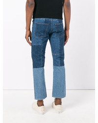 dunkelblaue Jeans mit Flicken von Alexander McQueen