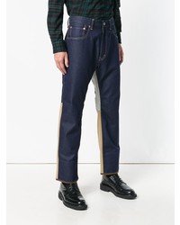 dunkelblaue Jeans mit Flicken von Junya Watanabe