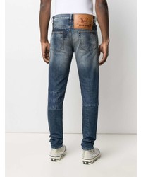 dunkelblaue Jeans mit Flicken von Diesel