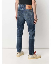 dunkelblaue Jeans mit Flicken von Diesel