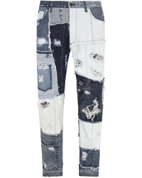 dunkelblaue Jeans mit Flicken von Dolce & Gabbana