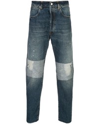 dunkelblaue Jeans mit Flicken von Golden Goose