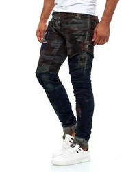 dunkelblaue Jeans mit Flicken von KINGZ