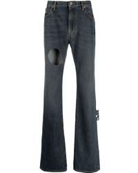 dunkelblaue Jeans mit Flicken von Off-White