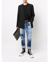 dunkelblaue Jeans mit Flicken von DSQUARED2