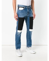 dunkelblaue Jeans mit Flicken von Calvin Klein Jeans