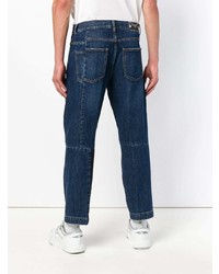 dunkelblaue Jeans mit Flicken von McQ Alexander McQueen