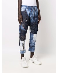 dunkelblaue Jeans mit Flicken von DSQUARED2