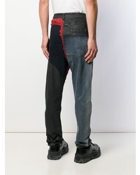 dunkelblaue Jeans mit Flicken von Rick Owens DRKSHDW
