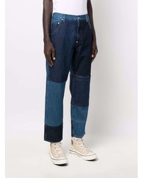 dunkelblaue Jeans mit Flicken von Helmut Lang