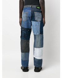 dunkelblaue Jeans mit Flicken von AG